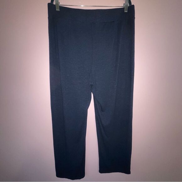 J Jill Linen Blend Pants Woven Knit Lagenlook Pull On Jeans Size Large - Picture 7 of 10